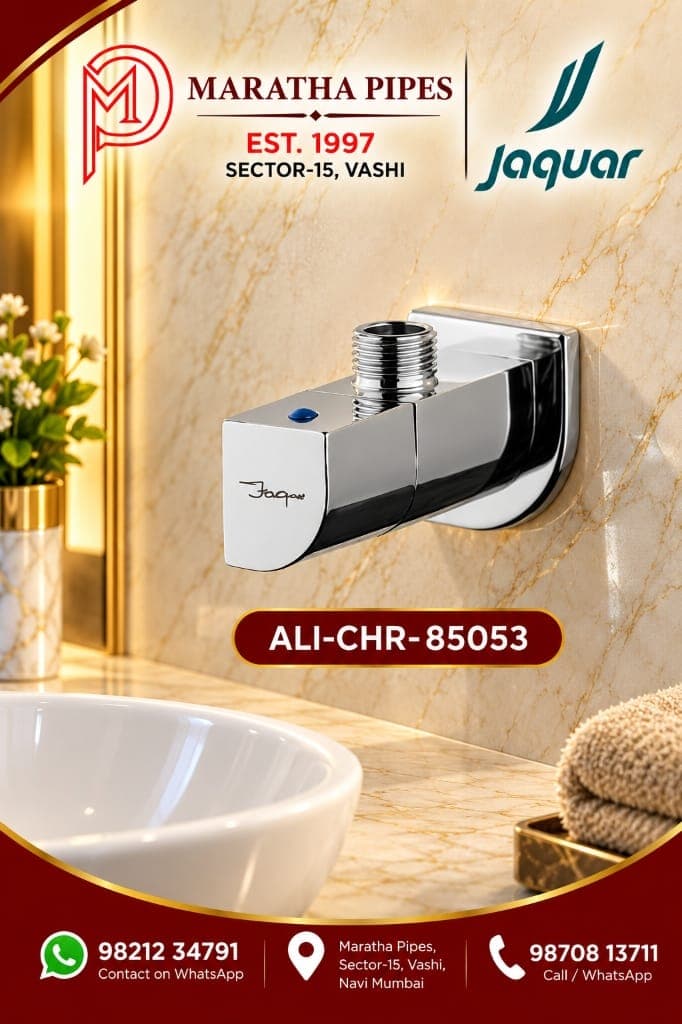 Jaquar Alive Angular Stop Cock with Wall Flange (ALI-CHR-85053)