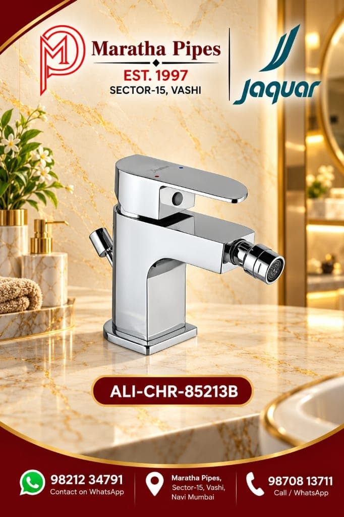 Jaquar Alive Single Lever 1-Hole Bidet Mixer with Popup Waste (ALI-CHR-85213B)