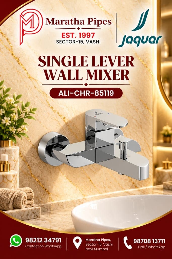 Jaquar Alive Single Lever Wall Mixer with Provision for Hand Shower (ALI-CHR-85119)