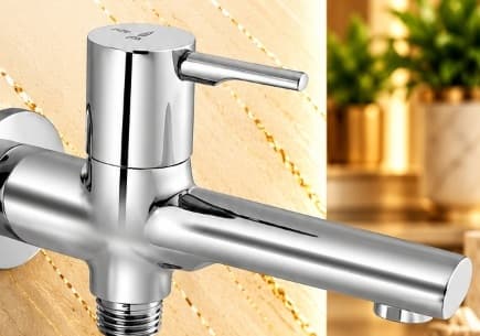 Jaquar Florentine Prime 2 Way Bib Cock with Wall Flange (FLP-CHR-5041PM) – View 2