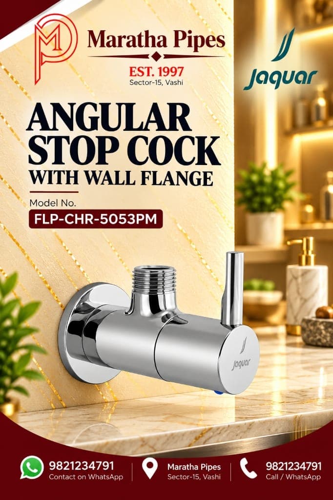 Jaquar Florentine Prime Angular Stop Cock with Wall Flange (FLP-CHR-5053PM)