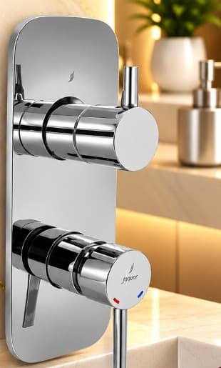 Jaquar Florentine Prime Aquamax Exposed Part Kit Single Lever Shower Mixer with 3-Way Diverter (FLP-CHR-5783NKPM) – View 2