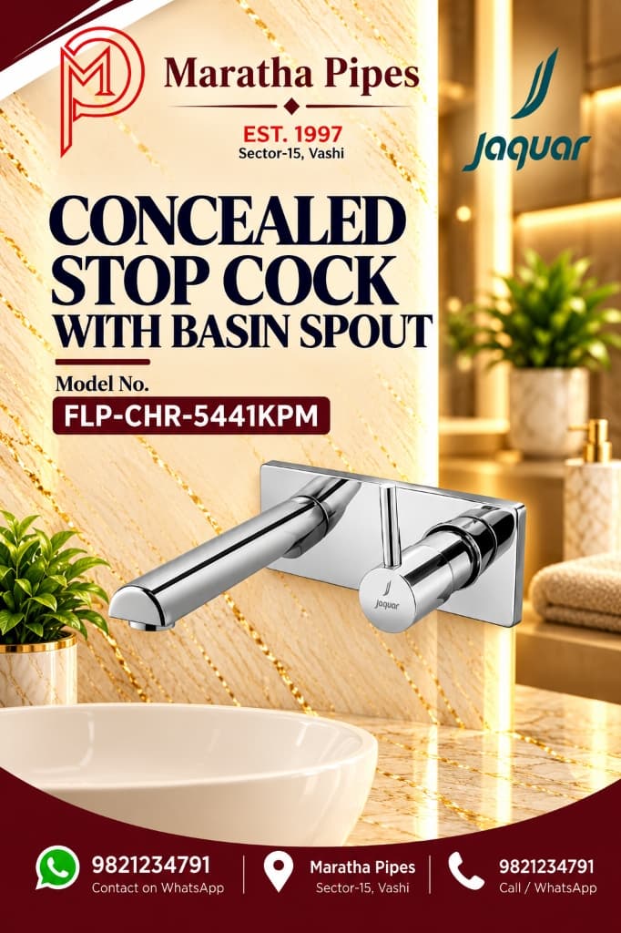 Jaquar Florentine Prime Concealed Stop Cock with Basin Spout Exposed Kit (FLP-CHR-5441KPM)