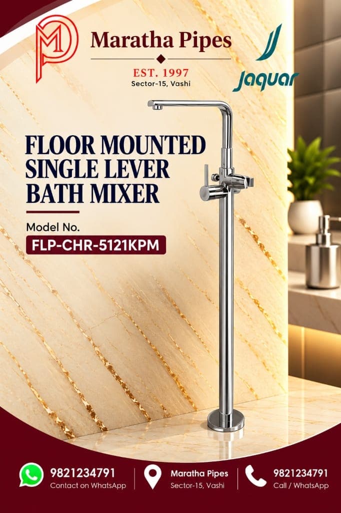 Jaquar Florentine Prime Exposed Parts of Floor Mounted Single Lever Bath Mixer (FLP-CHR-5121KPM)