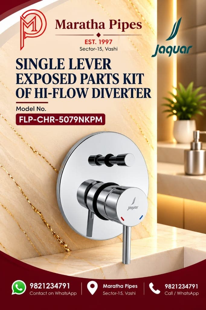 Jaquar Florentine Prime Single Lever Exposed Parts Kit of Hi-Flow Diverter (FLP-CHR-5079NKPM)