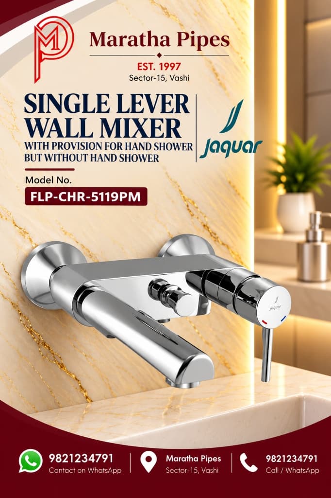 Jaquar Florentine Prime Single Lever Wall Mixer with Provision for Hand Shower (FLP-CHR-5119PM)