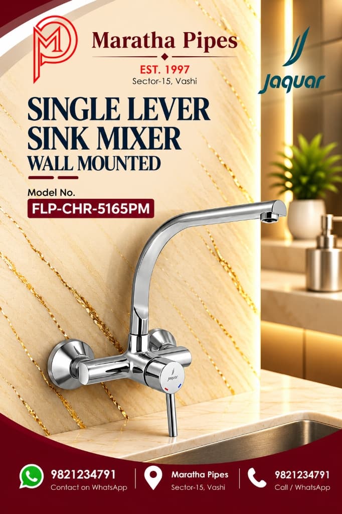 Jaquar Florentine Prime Single Lever Wall Mounted Sink Mixer (FLP-CHR-5165PM)