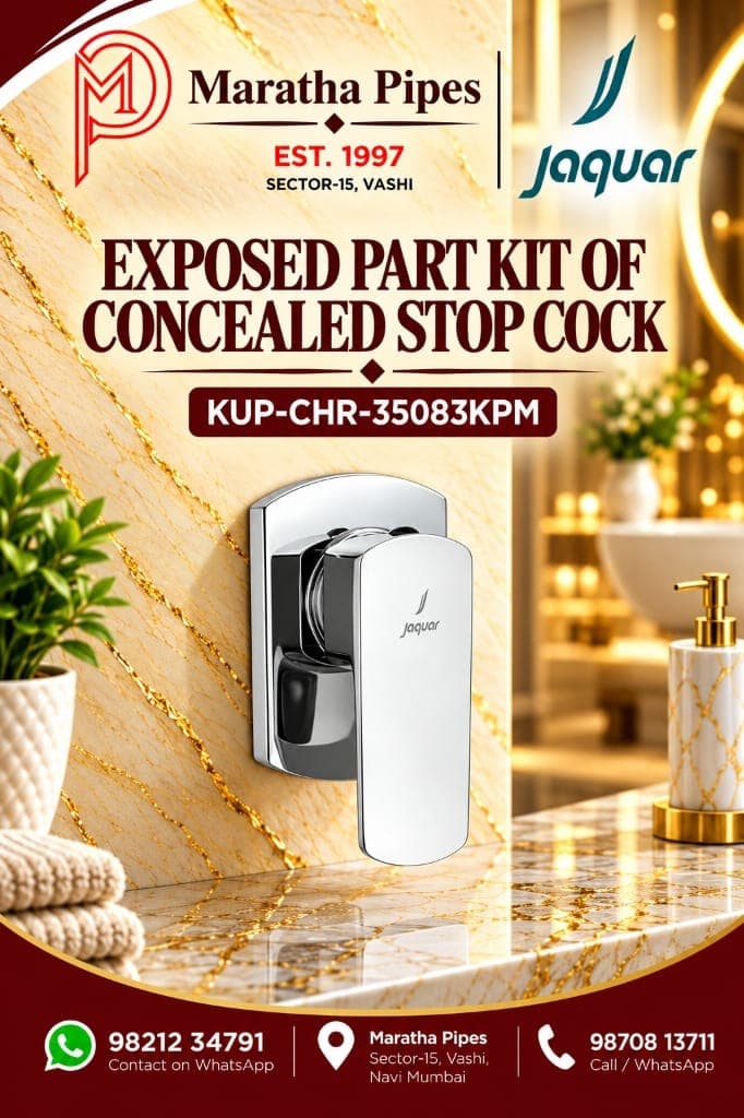 Jaquar Kubix Prime Exposed Part Kit of Concealed Stop Cock (KUP-CHR-35083KPM)