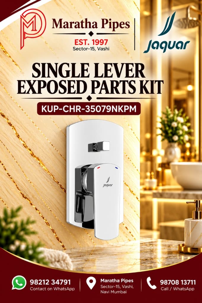 Jaquar Kubix Prime Single Lever Exposed Parts Kit of Hi-Flow Diverter (KUP-CHR-35079NKPM)