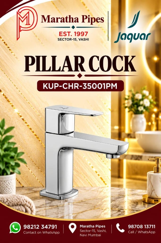 Jaquar Kubix Prime Pillar Cock (KUP-CHR-35001PM)