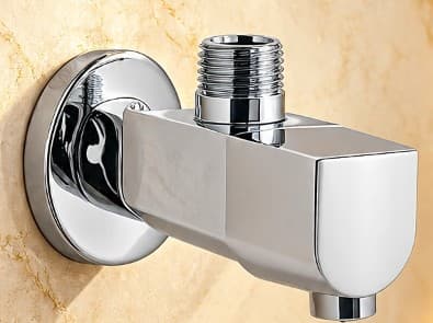 Jaquar Lyric Angular Stop Cock with Wall Flange (LYR-CHR-38053) – View 2