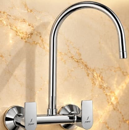 Jaquar Lyric Wall Mounted Sink Mixer with Regular Swinging Spout (LYR-CHR-38309) – View 2