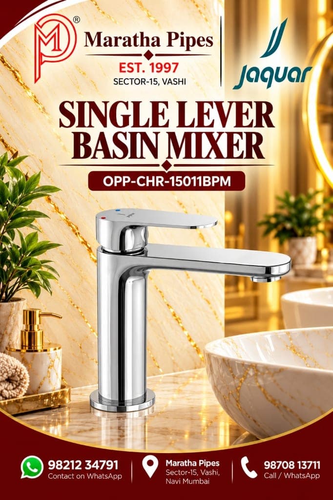 Jaquar Opal Prime Single Lever Basin Mixer without Popup Waste (OPP-CHR-15011BPM)