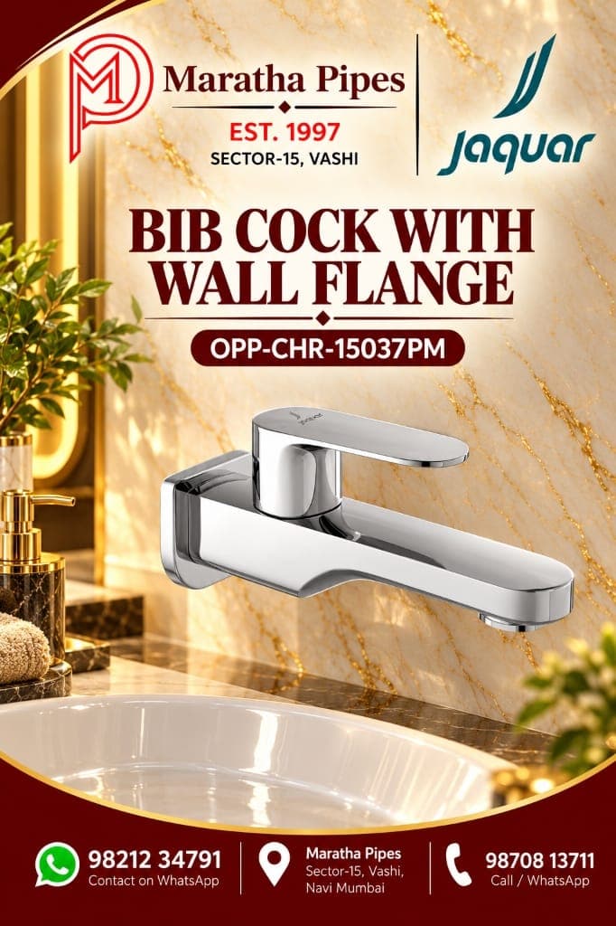 Jaquar Opal Prime Bib Cock with Wall Flange (OPP-CHR-15037PM)