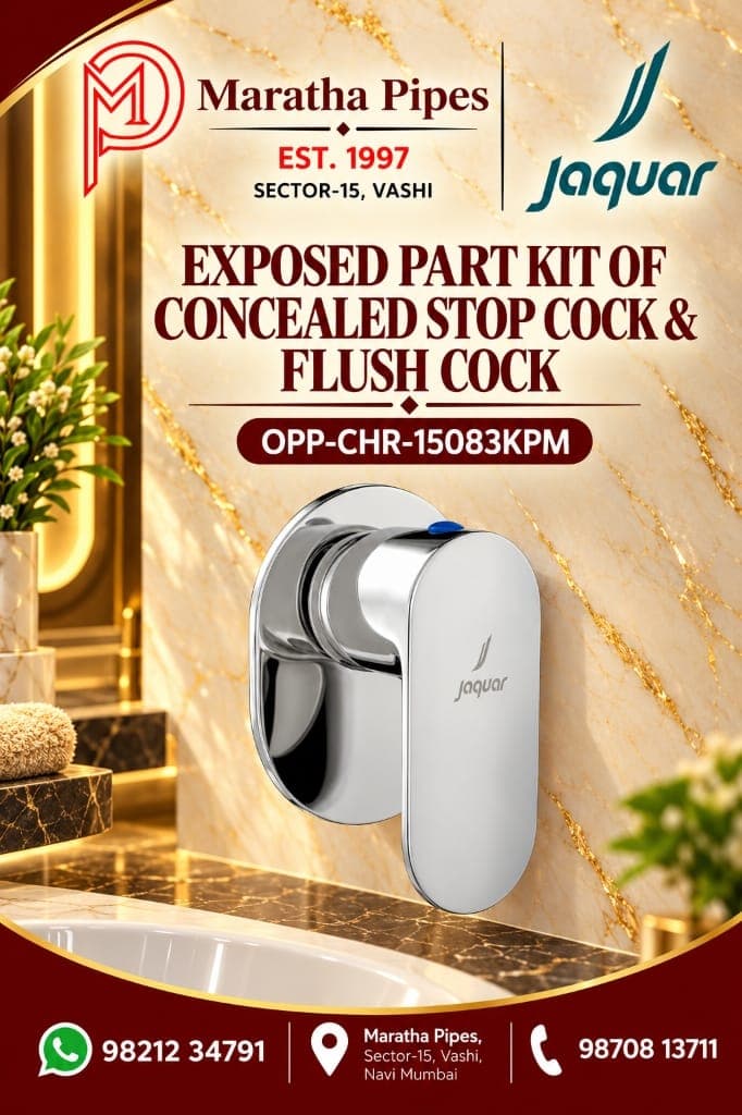 Jaquar Opal Prime Exposed Part Kit of Concealed Stop Cock & Flush Cock (OPP-CHR-15083KPM)