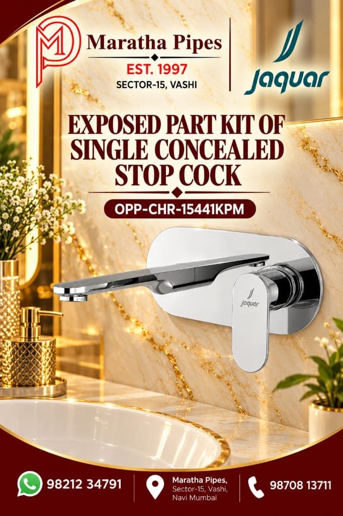 Jaquar Opal Prime Exposed Part Kit of Single Concealed Stop Cock with Basin Spout (OPP-CHR-15441KPM)