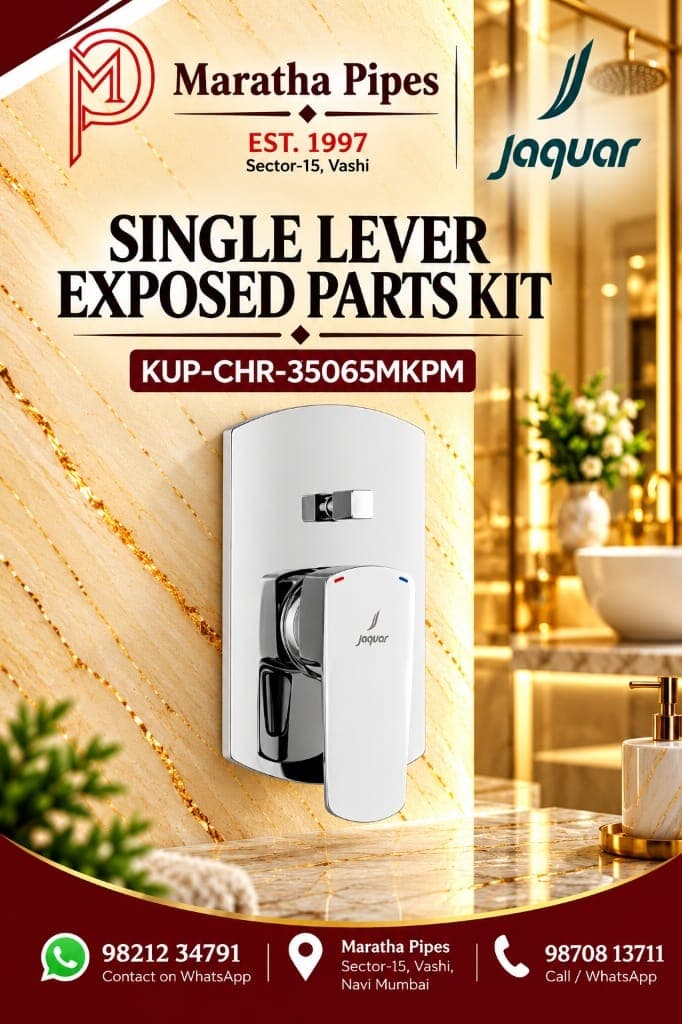Jaquar Kubix Prime Single Lever Exposed Parts Kit of Diverter (KUP-CHR-35065MKPM)