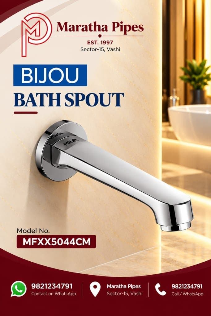 Mila Bijou Bath Spout Faucet - Brass