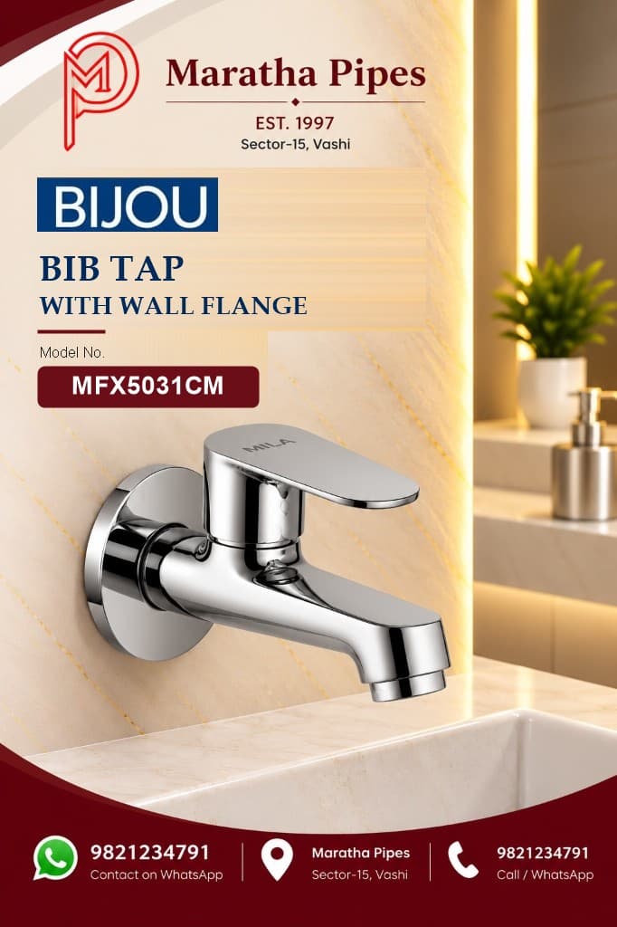 Bijou Bib Tap with Wall Flange - Chrome (MFX5031CM)