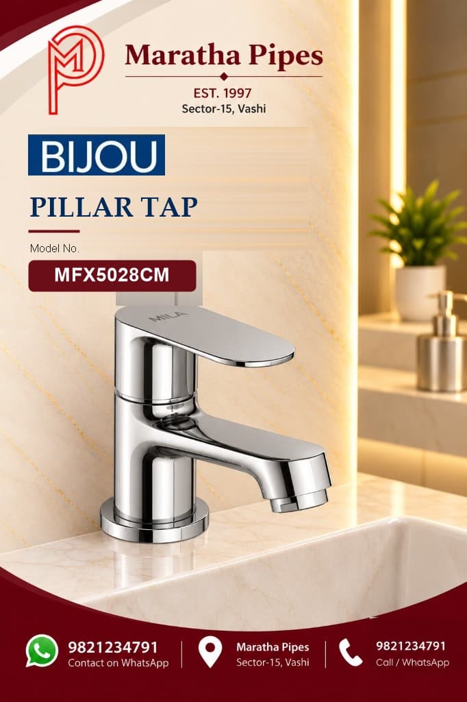 Bijou Pillar Tap Faucet - Chrome (MFX5028CM)