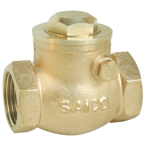 SAICO Brass Swing Check Valves – View 2