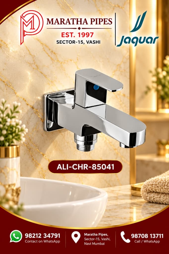 Jaquar Alive 2 Way Bib Cock with Wall Flange (ALI-CHR-85041)
