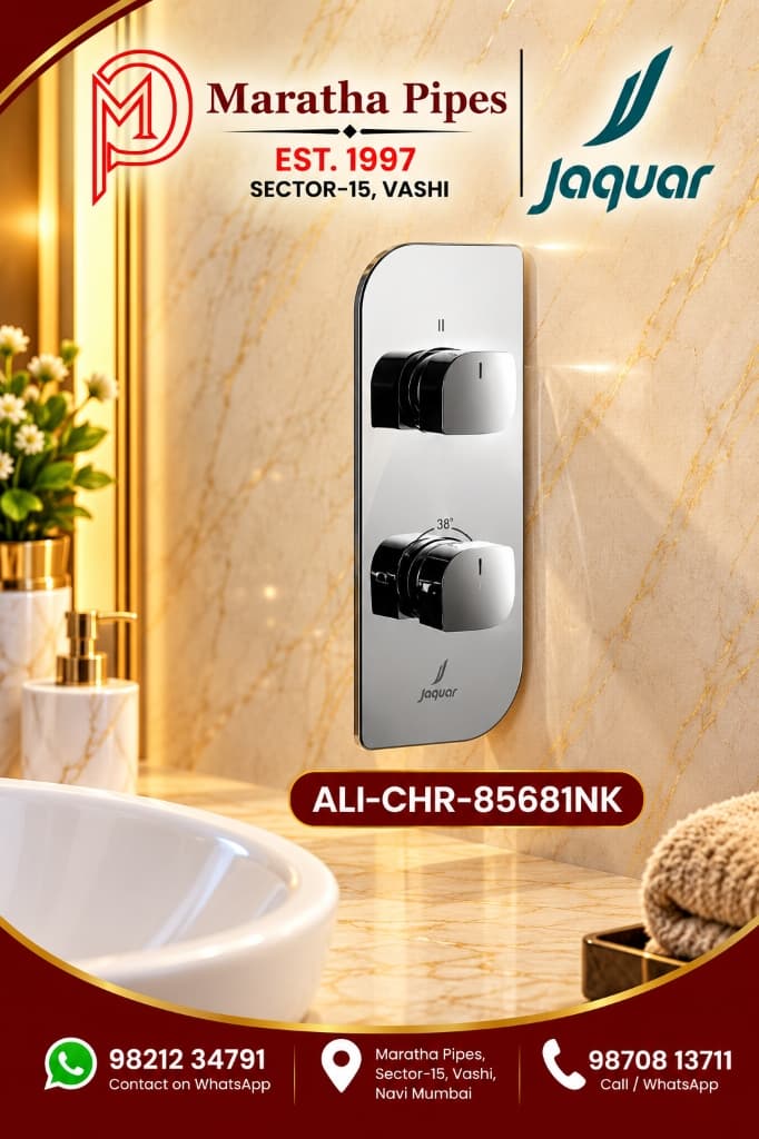 Jaquar Alive Aquamax Exposed Part Kit of Thermostatic Shower Mixer with 2-Way Diverter (ALI-CHR-85681NK)