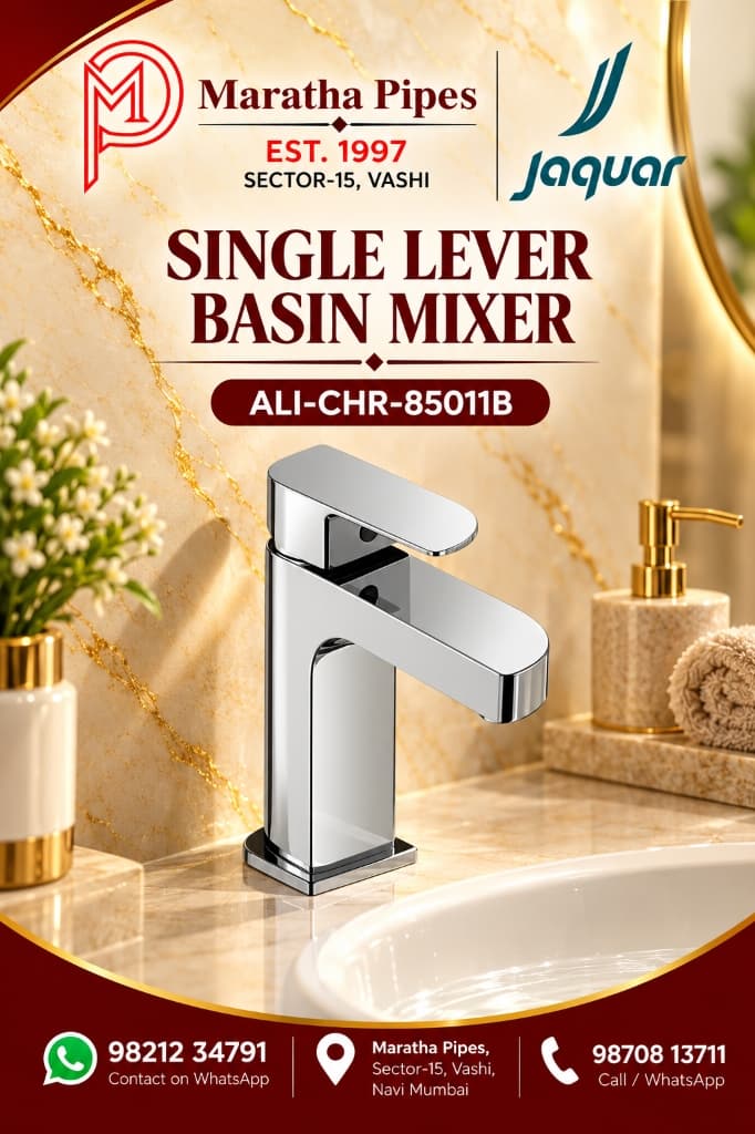 Jaquar Alive Single Lever Basin Mixer without Popup Waste (ALI-CHR-85011B)