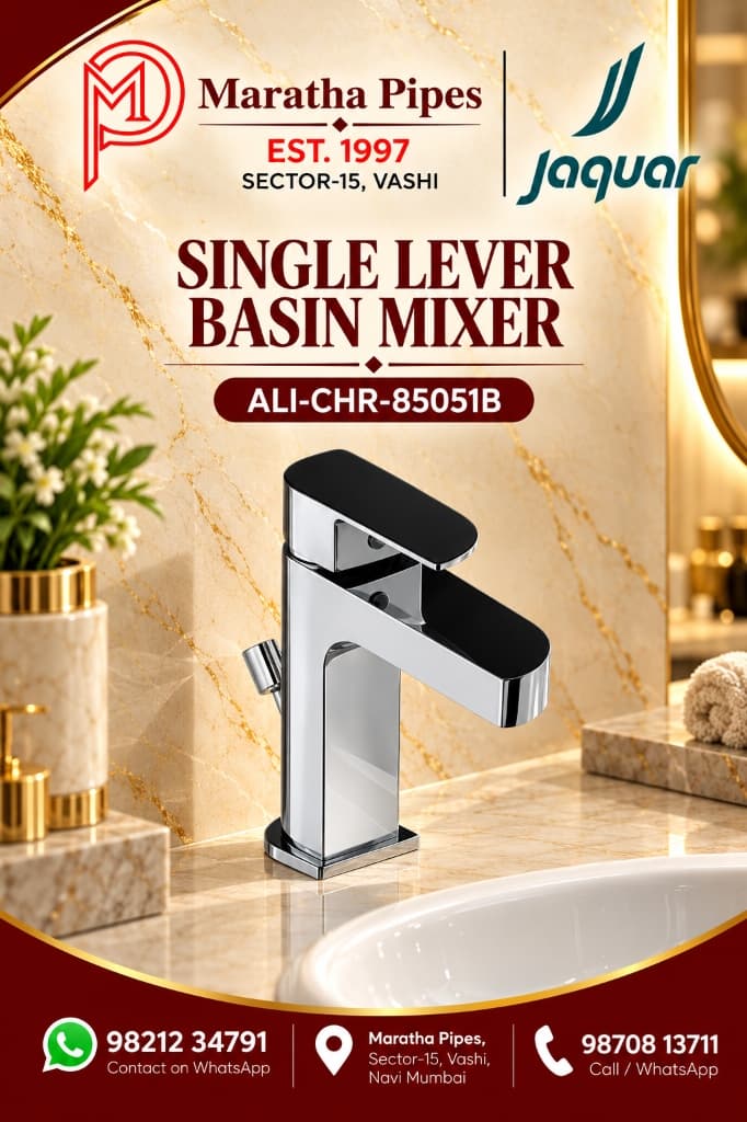 Jaquar Alive Single Lever Basin Mixer with Popup Waste (ALI-CHR-85051B)