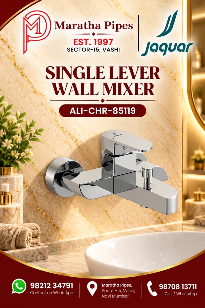 Jaquar Alive Single Lever Wall Mixer with Provision for Hand Shower (ALI-CHR-85119)