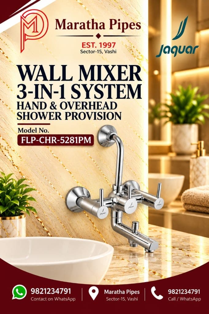 Wall Mixers & 3-in-1 Showering Systems Stockist Vashi