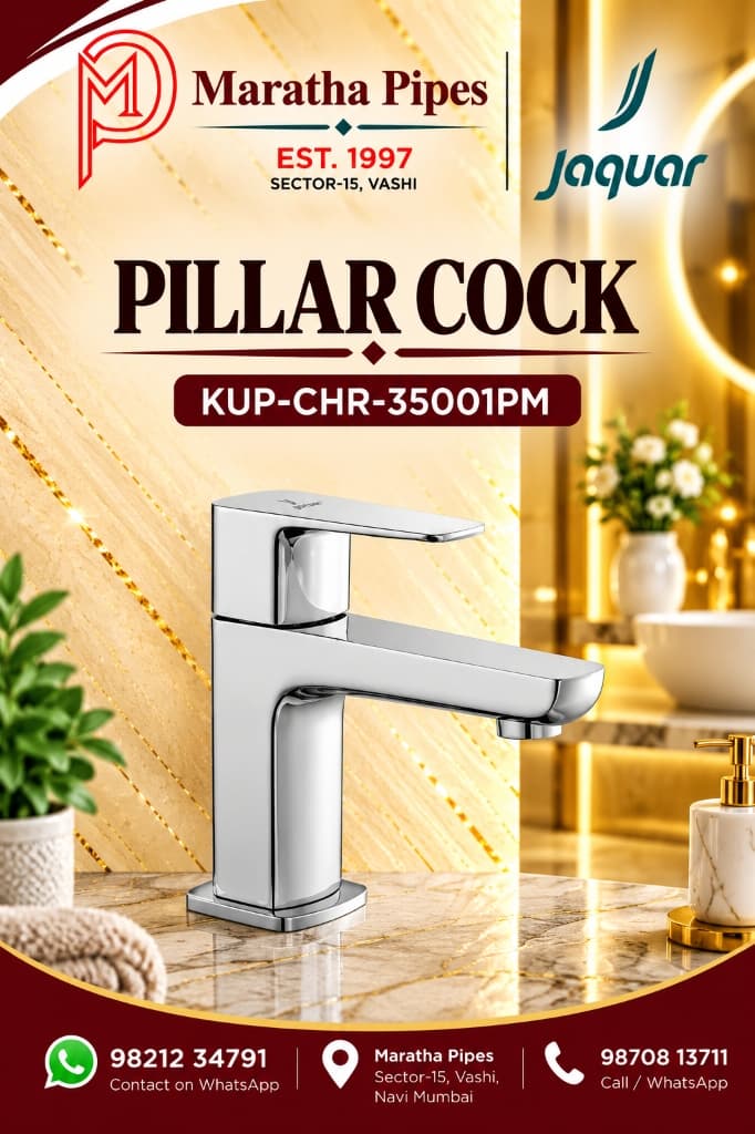 Jaquar Kubix Prime Pillar Cock (KUP-CHR-35001PM)