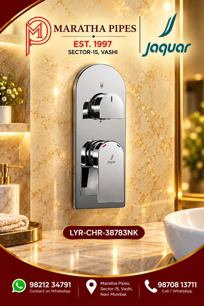 Jaquar Lyric Aquamax Exposed Part Kit of Single Lever Shower Mixer with 3-Way Diverter (LYR-CHR-38783NK)