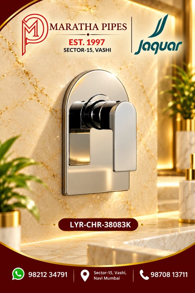 Jaquar Lyric Exposed Part Kit of Concealed Stop Cock & Flush Cock (LYR-CHR-38083K) – Maratha Pipes, Vashi