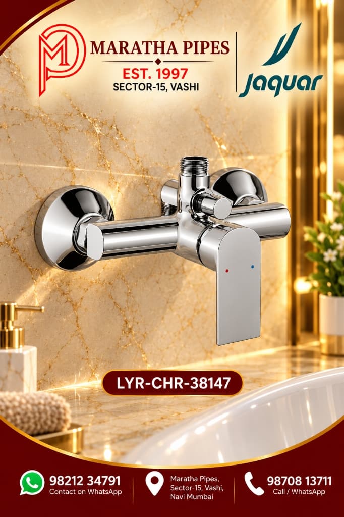 Jaquar Lyric Single Lever Exposed Shower Mixer for Exposed Shower Pipe (LYR-CHR-38147)