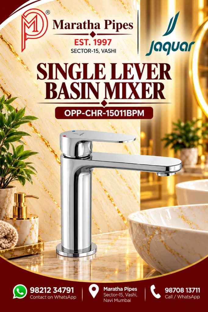 Jaquar Opal Prime Single Lever Basin Mixer without Popup Waste (OPP-CHR-15011BPM)