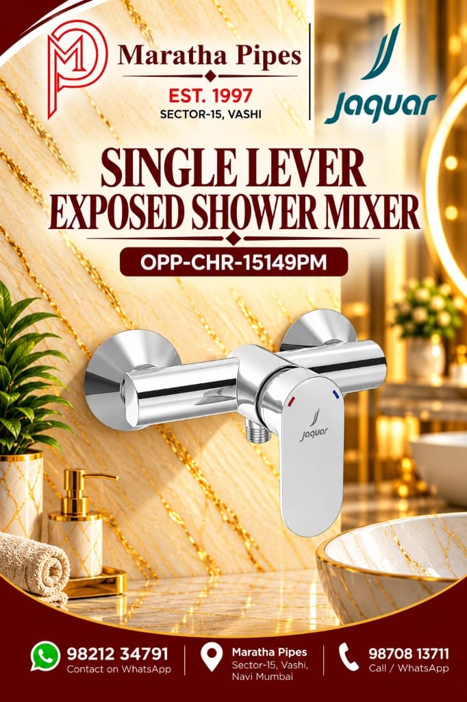 Jaquar Opal Prime Single Lever Exposed Shower Mixer (OPP-CHR-15149PM)