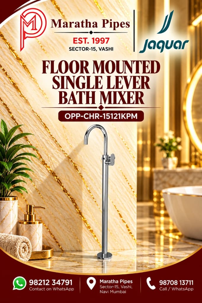 Jaquar Opal Prime Floor Mounted Single Lever Bath Mixer (OPP-CHR-15121KPM)