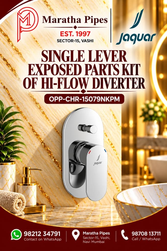 Jaquar Opal Prime Single Lever Hi-Flow Diverter Exposed Parts Kit (OPP-CHR-15079NKPM)