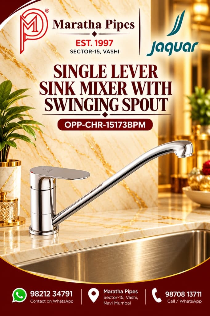 Jaquar Opal Prime Single Lever Sink Mixer with Swinging Spout (OPP-CHR-15173BPM)