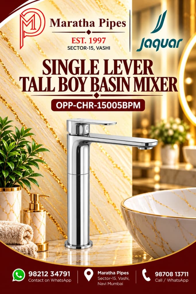 Jaquar Opal Prime Single Lever Tall Boy Basin Mixer (OPP-CHR-15005BPM)