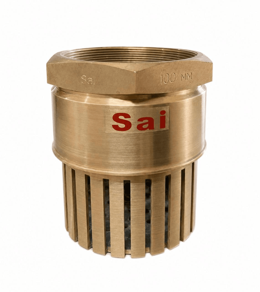 Sai Heavy Duty Brass Foot Valve with Strainer